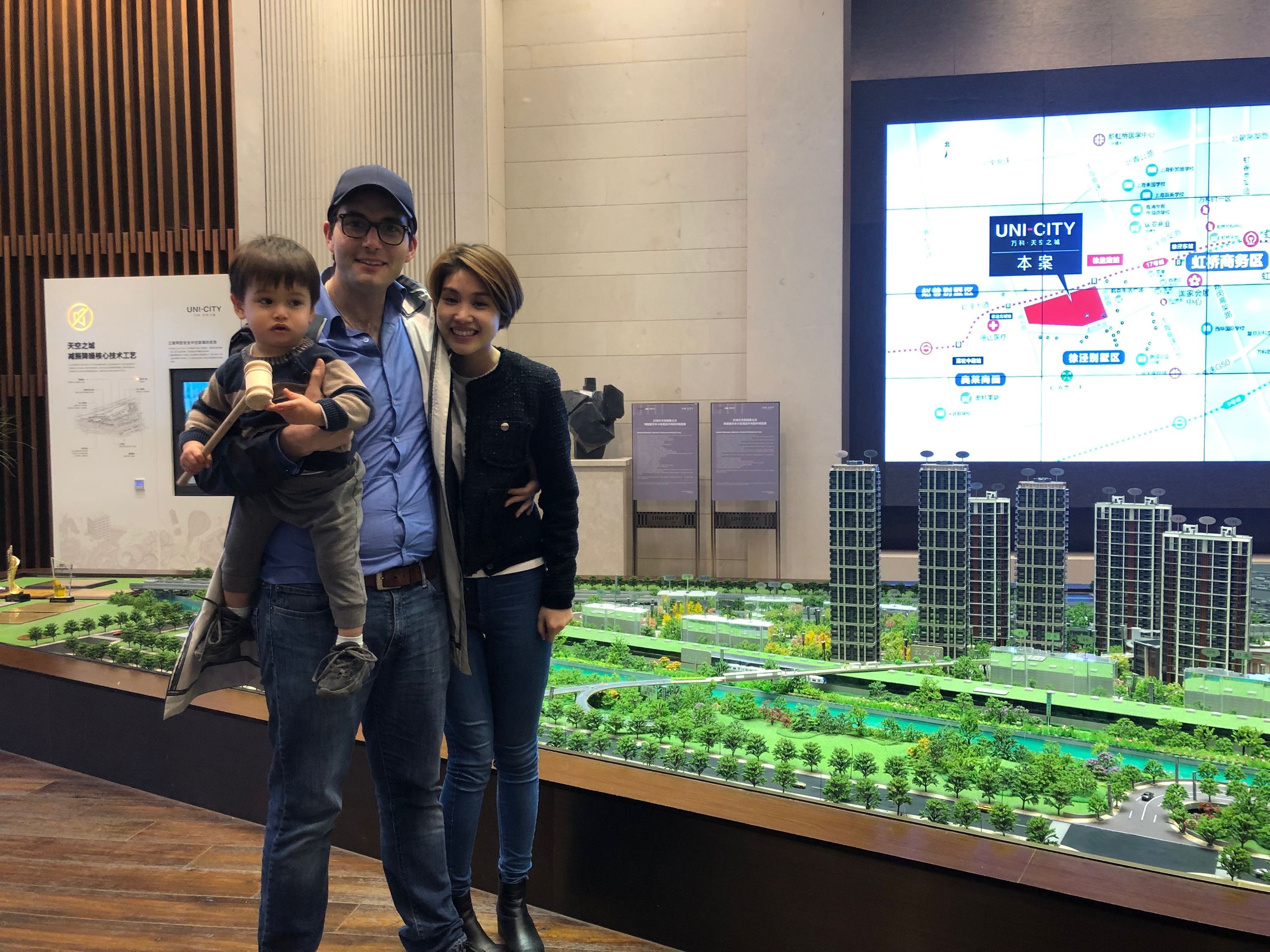 Jade, Eli and me buying real estate in China - hongqiao